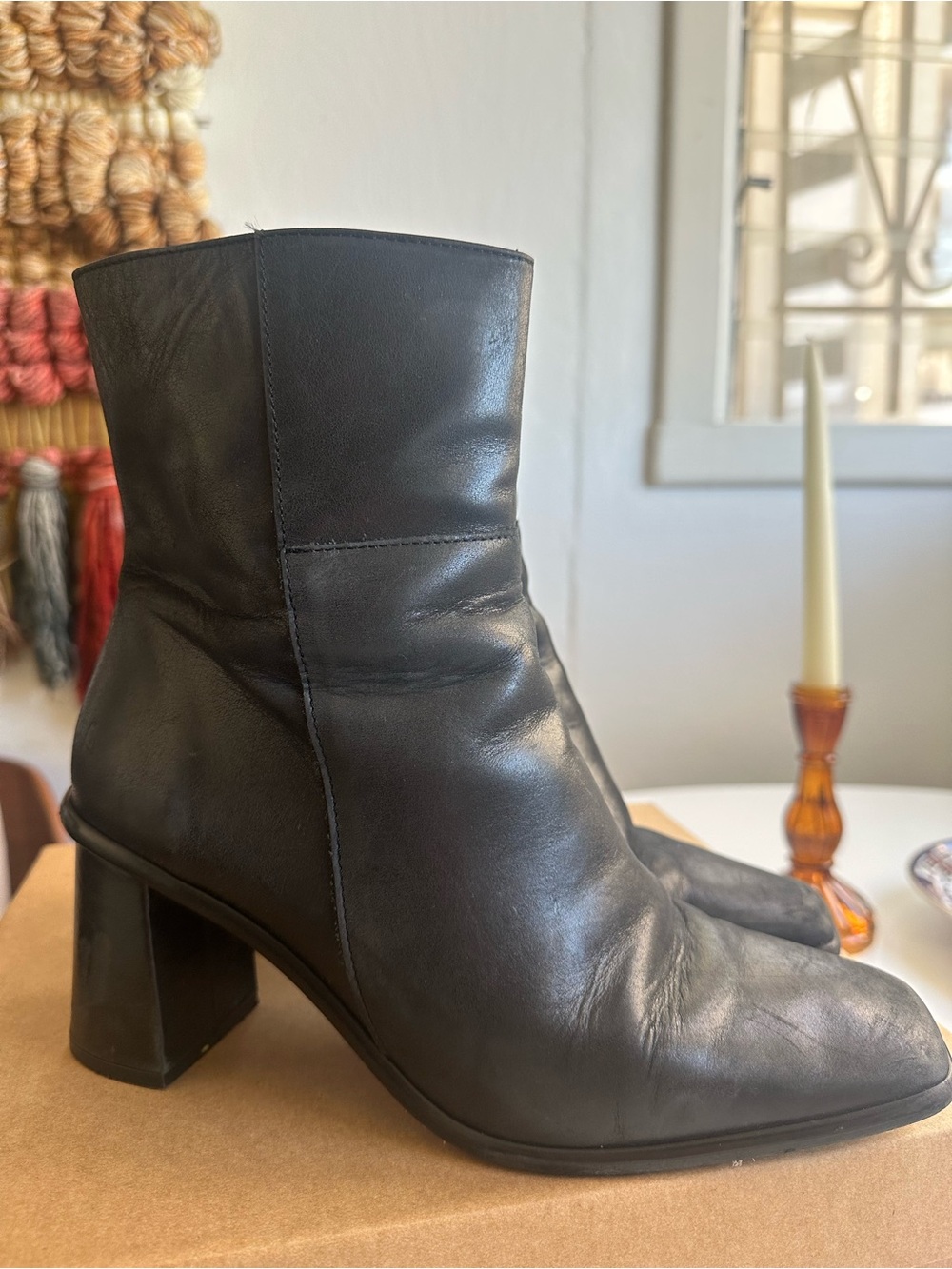 ALOHAS West Ankle Boots - Black Leather